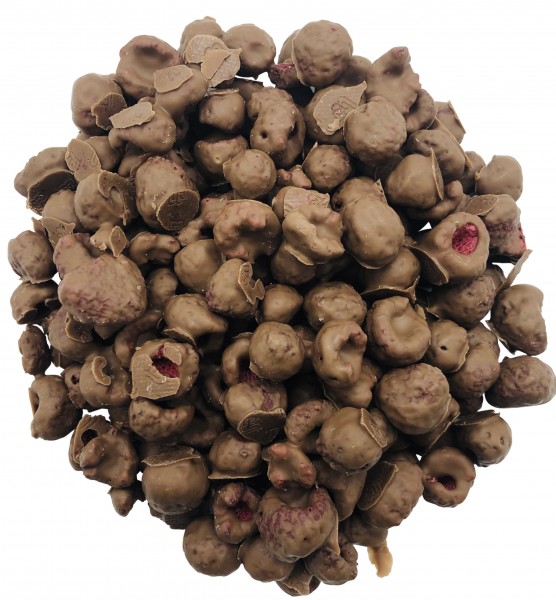 Getrocknete Himbeeren Vollmilch 70g