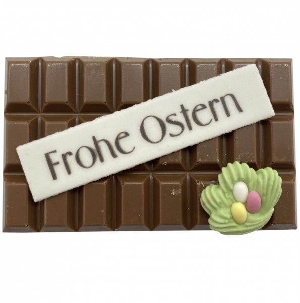 Schokolade &quot;Frohe Ostern&quot; Vollmilch