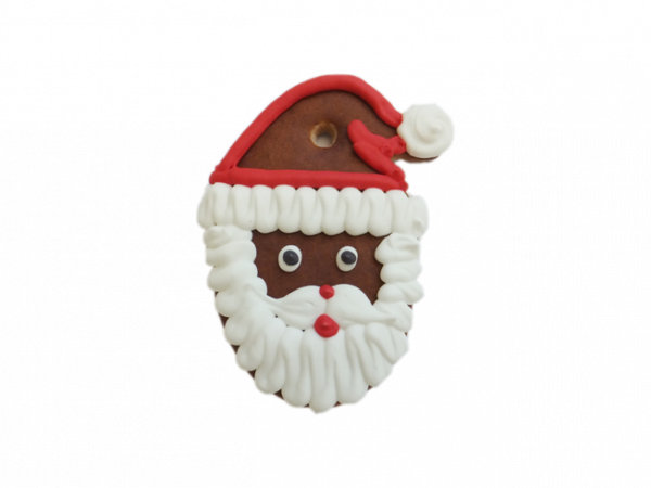 Lebkuchen Weihnachtsmannkopf